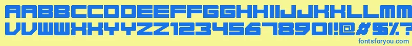 Base45Regular Font – Blue Fonts on Yellow Background