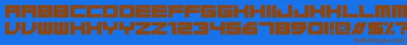 Base45Regular Font – Brown Fonts on Blue Background