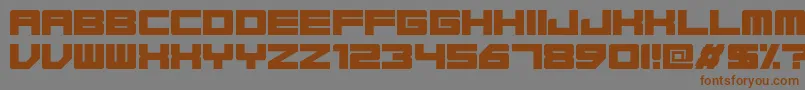 Base45Regular Font – Brown Fonts on Gray Background