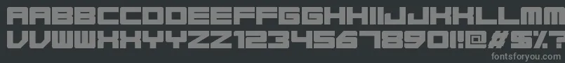 Base45Regular Font – Gray Fonts on Black Background