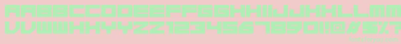 Base45Regular Font – Green Fonts on Pink Background