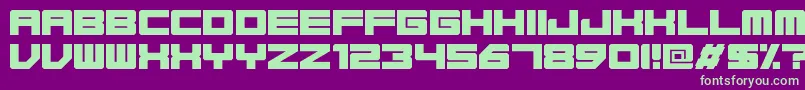 Base45Regular Font – Green Fonts on Purple Background