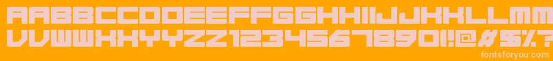 Base45Regular Font – Pink Fonts on Orange Background