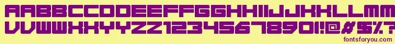 Base45Regular Font – Purple Fonts on Yellow Background