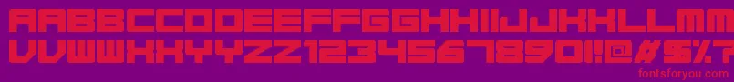 Base45Regular Font – Red Fonts on Purple Background