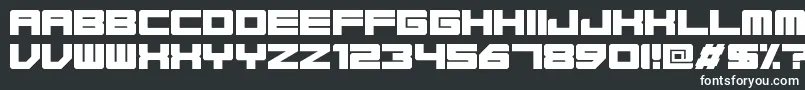 Шрифт Base45Regular – белые шрифты на чёрном фоне