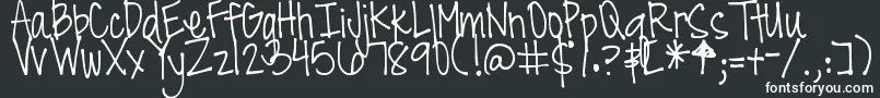 DjbAllTheCoolChicks Font – White Fonts on Black Background