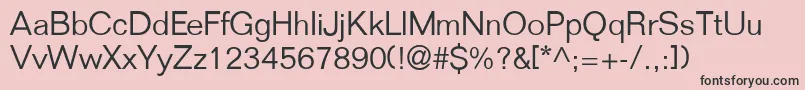 フォントFoldmdrnlgtdbNormal – ピンクの背景に黒い文字
