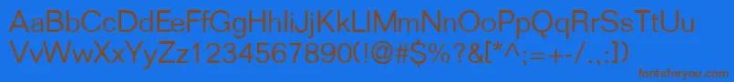 FoldmdrnlgtdbNormal Font – Brown Fonts on Blue Background
