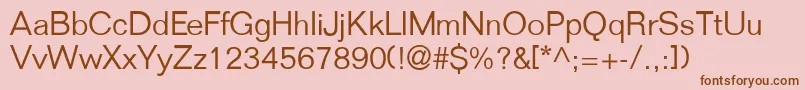 FoldmdrnlgtdbNormal Font – Brown Fonts on Pink Background