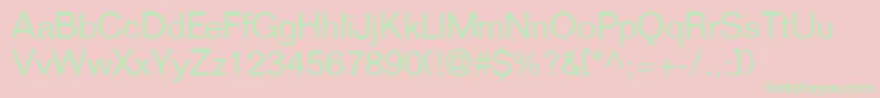 フォントFoldmdrnlgtdbNormal – ピンクの背景に緑の文字