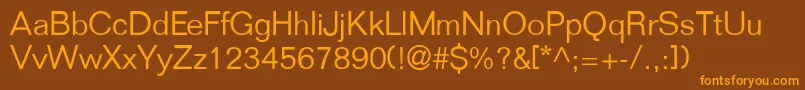FoldmdrnlgtdbNormal Font – Orange Fonts on Brown Background