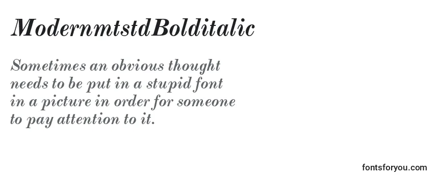 ModernmtstdBolditalic Font