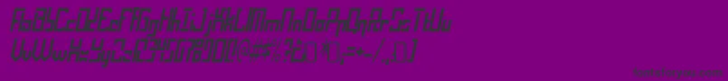 OperationalamplifierRegular Font – Black Fonts on Purple Background