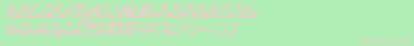 OperationalamplifierRegular Font – Pink Fonts on Green Background