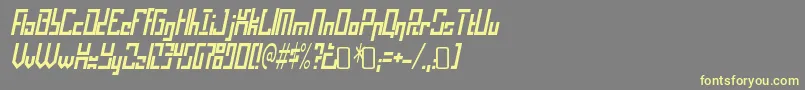 OperationalamplifierRegular Font – Yellow Fonts on Gray Background