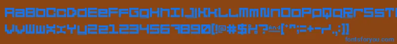 5didgitSolid Font – Blue Fonts on Brown Background