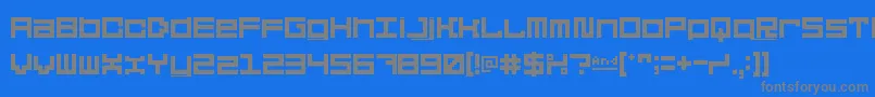5didgitSolid Font – Gray Fonts on Blue Background