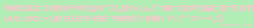 5didgitSolid Font – Pink Fonts on Green Background