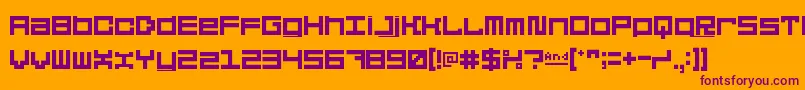 5didgitSolid Font – Purple Fonts on Orange Background