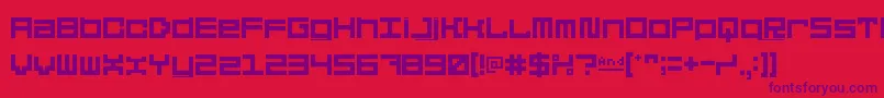 5didgitSolid Font – Purple Fonts on Red Background