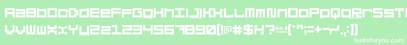 5didgitSolid Font – White Fonts on Green Background