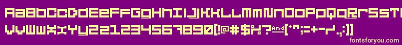 5didgitSolid Font – Yellow Fonts on Purple Background