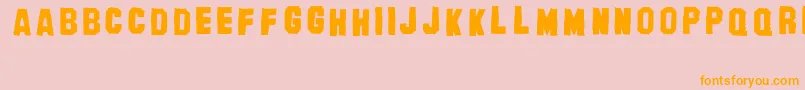 BanhartBlackErc2008 Font – Orange Fonts on Pink Background