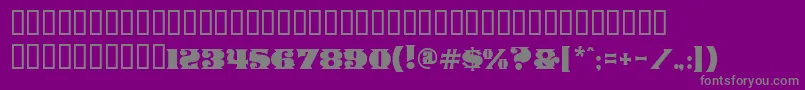 Fonte ManegeDeco – fontes cinzas em um fundo violeta