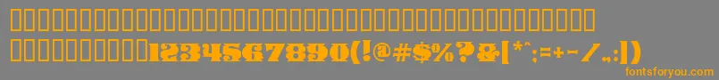 ManegeDeco-Schriftart – Orangefarbene Schriften auf grauem Hintergrund