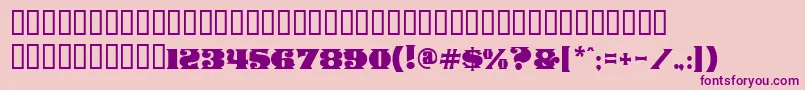 ManegeDeco-Schriftart – Violette Schriften auf rosa Hintergrund