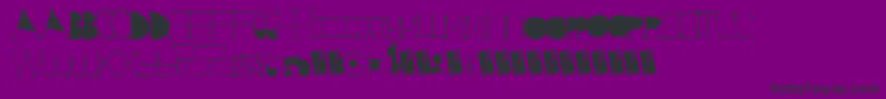 Шрифт Starrising – чёрные шрифты на фиолетовом фоне