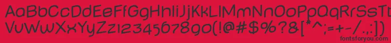 BabyMineplumpJumping Font – Black Fonts on Red Background