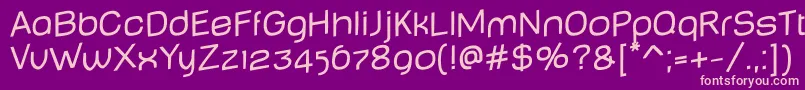 BabyMineplumpJumping Font – Pink Fonts on Purple Background