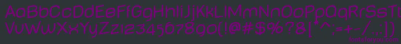 Шрифт BabyMineplumpJumping – фиолетовые шрифты на чёрном фоне