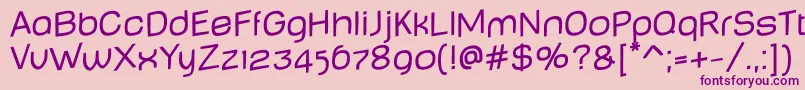 BabyMineplumpJumping Font – Purple Fonts on Pink Background