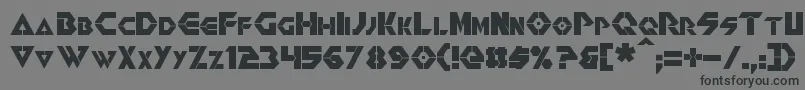 Renegade Font – Black Fonts on Gray Background