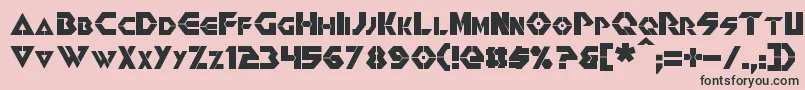 Renegade Font – Black Fonts on Pink Background