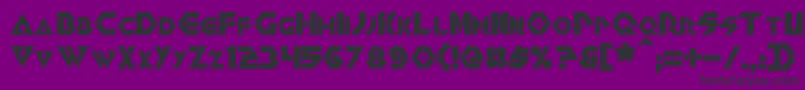 Renegade Font – Black Fonts on Purple Background