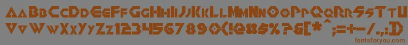 Renegade Font – Brown Fonts on Gray Background