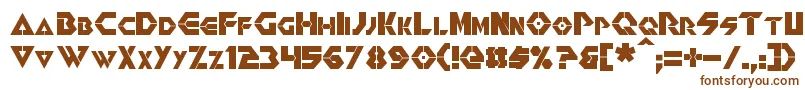 Renegade Font – Brown Fonts on White Background