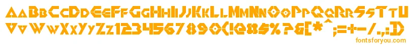 Renegade Font – Orange Fonts on White Background