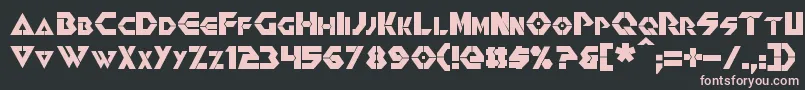 Renegade Font – Pink Fonts on Black Background