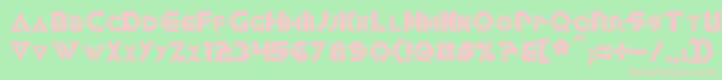 Renegade Font – Pink Fonts on Green Background