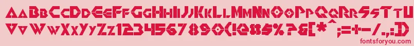 Renegade Font – Red Fonts on Pink Background