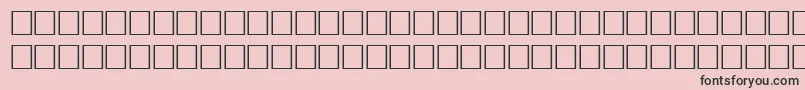 Fonte DelongbaEngraved – fontes pretas em um fundo rosa