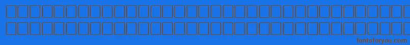 DelongbaEngraved Font – Brown Fonts on Blue Background