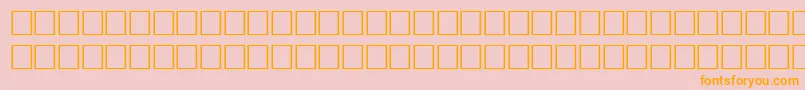 DelongbaEngraved-Schriftart – Orangefarbene Schriften auf rosa Hintergrund