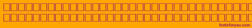 Шрифт DelongbaEngraved – фиолетовые шрифты на оранжевом фоне