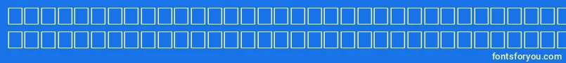 Fonte DelongbaEngraved – fontes amarelas em um fundo azul